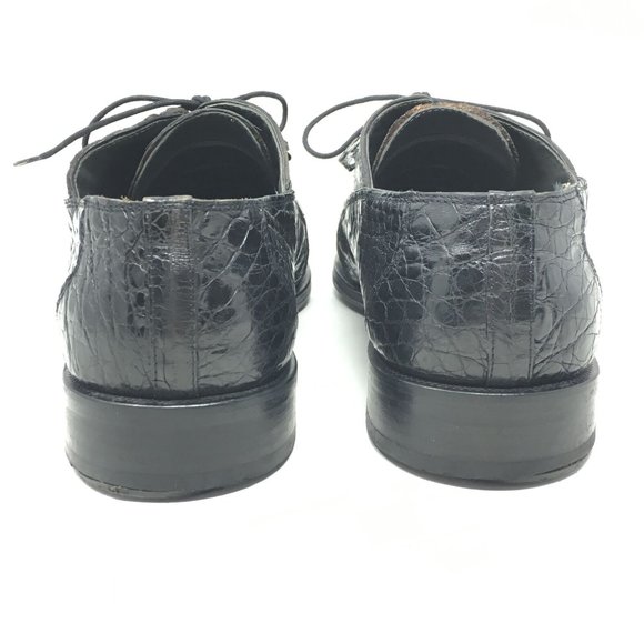 David Eden Oxfords Shoes Size 9.5 Black Crocodile main image 4